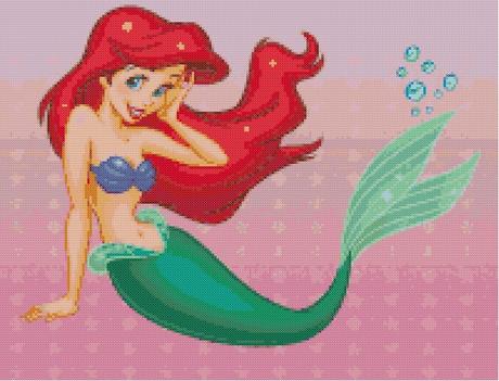 Schema per il punto croce: Principessa Disney Ariel_3