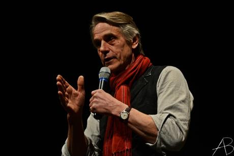 Jeremy Irons durante la lezione di cinema