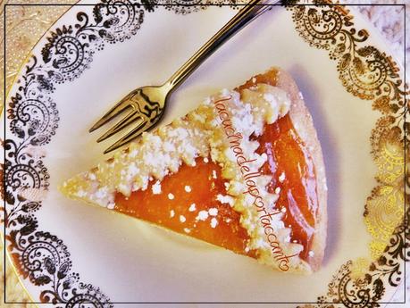 Crostata senza glutine e senza lattosio, alla marmellata di rose / Tart gluten free and lactose free, with rose's jam