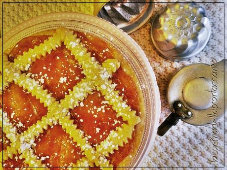 Crostata senza glutine e senza lattosio, alla marmellata di rose / Tart gluten free and lactose free, with rose's jam