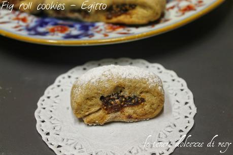 Egyptian fig roll cookies -  biscotti ai fichi dall'Egitto