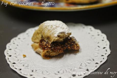 Egyptian fig roll cookies -  biscotti ai fichi dall'Egitto