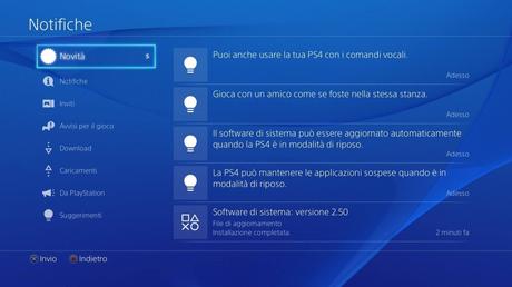 PlayStation 4 v2.50 Update