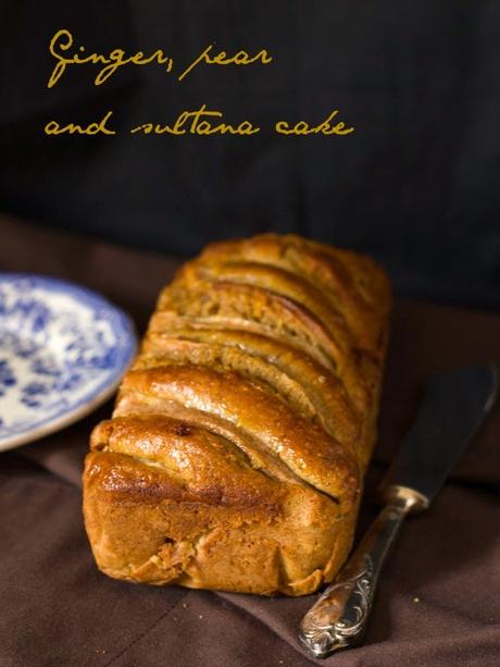 Ginger, pear and sultana loaf cake per lo Starbooks