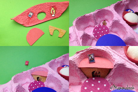 Tutorial: casetta nelle scatole delle uova (seconda parte) – DIY dollhouse in a eggbox (part 2)