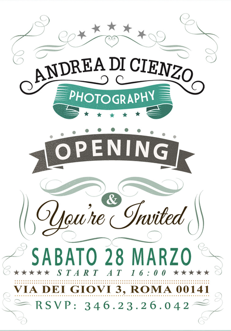 Sposine segnala l'inaugurazione del nuovo Studio Fotografico di Andrea Di Cienzo a Roma