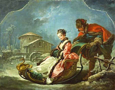 Schemi per il punto croce: Inverno - François Boucher -