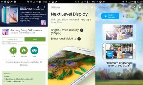 Samsung Galaxy S6 Experience: disponibile su Google Play Store l'app per provare l'esperienza d'uso del Galaxy S6 samsung galaxy s6 experience 2