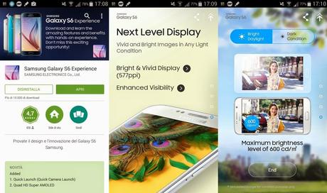 Samsung Galaxy S6 Experience: come provare le funzionalità di Galaxy S6 e Galaxy S6 Edge con un'app