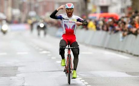 Gand-Wevelgem 2015, Straordinario successo di Paolini