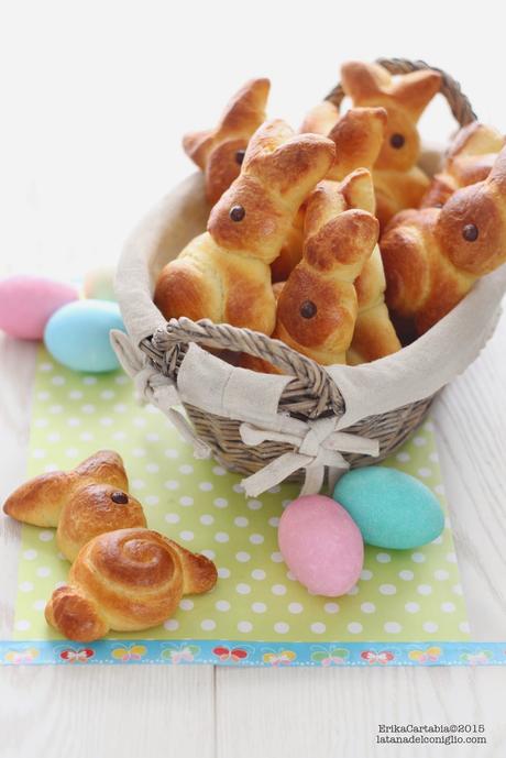 Coniglietti di Brioche per Pasqua