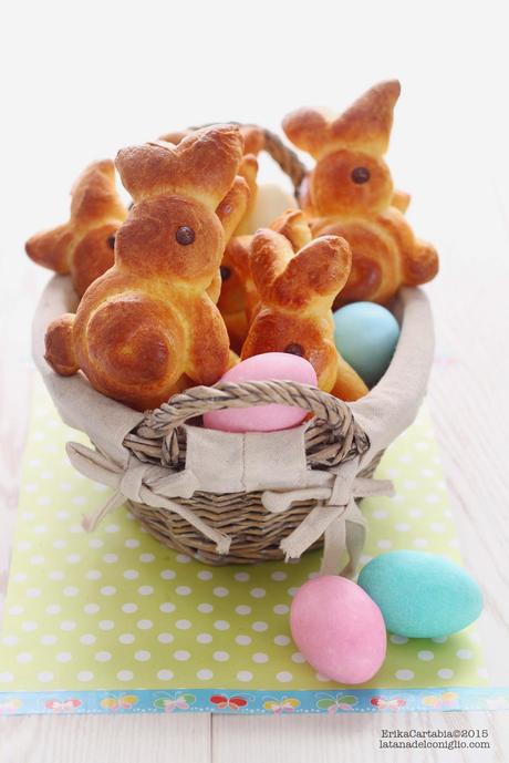 Coniglietti di Brioche per Pasqua