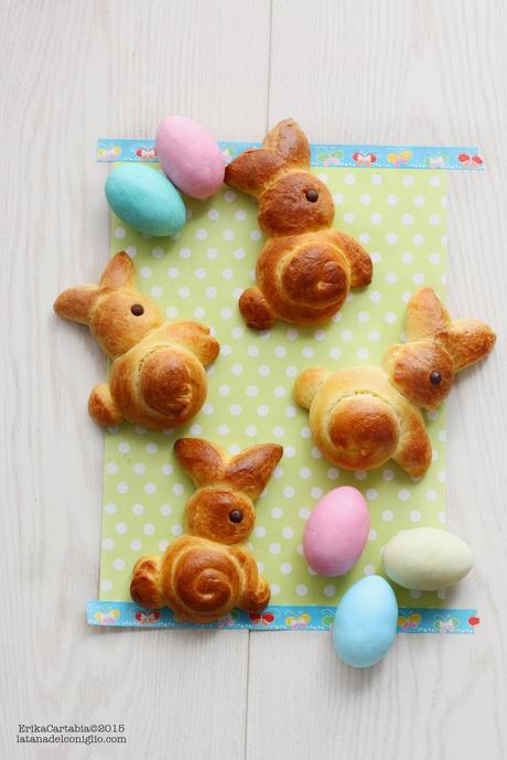 Coniglietti di Brioche per Pasqua