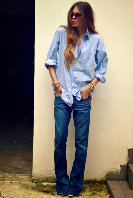 Denim street style ❤