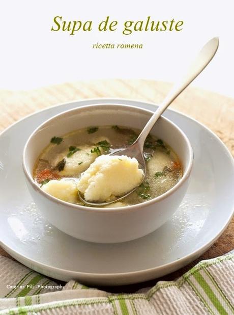 Supa de galuste,ricetta romena