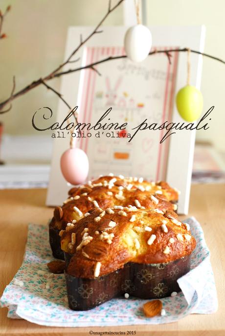 Colombine pasquali all'olio d'oliva | Little easter cakes with olive oil