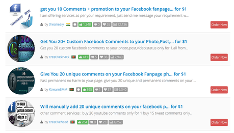 Dove e come comprare commenti per pagine o profili Facebook