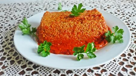 quinoa con pesto di peperoni