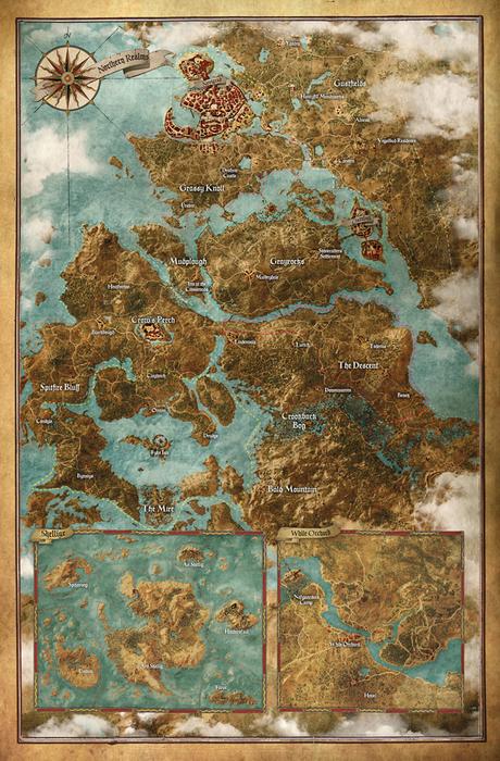 Un confronto tra la mappa di The Witcher 3: Wild Hunt e quella del secondo capitolo