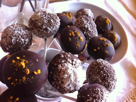 Vegan cake pops al doppio cioccolato