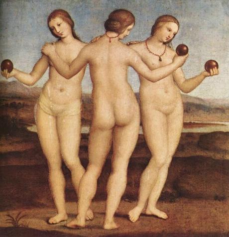 Schema per il punto croce: Le Tre Grazie - Raffaello Sanzio -