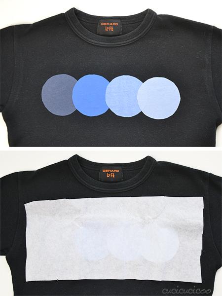 Impara a Cucire a Macchina: Come fare applicazioni su una maglietta per coprire logo, macchie o strappi. Un trucco semplice per fare appliqué perfette ogni volta! www.cucicucicoo.com