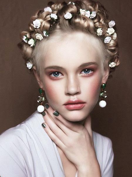 Beauty: flowers on your head