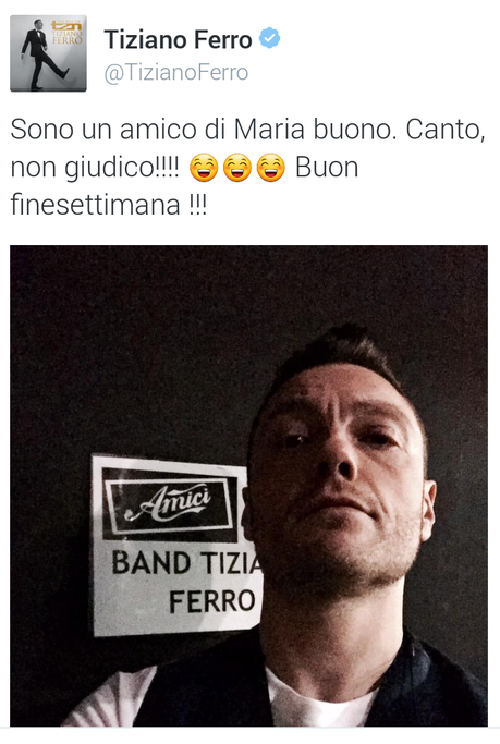 Tiziano Ferro Amici 2015 Serale