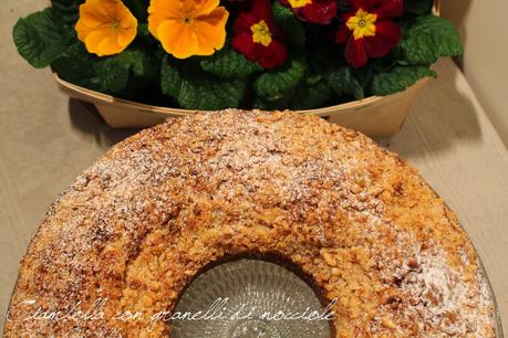 Ciambella con granelli di nocciole Ciambella con granelli di nocciole