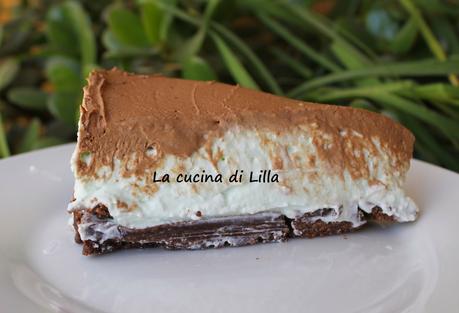 Dolci al cucchiaio: Cheesecake menta e cioccolato