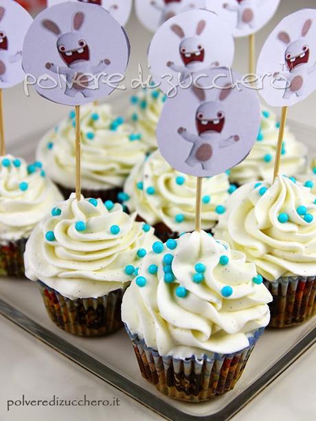 rabbids lapens torta decorata pasta di zucchero torta e dolcetti cake pops cupcake