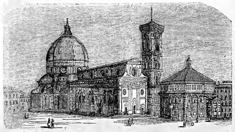 Firenze - Duomo -  Immagine tratta da Guida di Firenze di A.Bettini - 1864.
