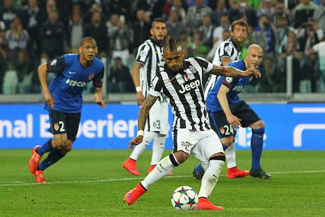 Juventus-Monaco 1-0: un rigore (dubbio) di Vidal punisce i monegaschi