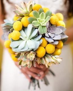 Un bouquet giallo di craspedia