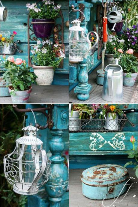 L'arte del riciclo: arredare un giardino in stile shabby chic!  