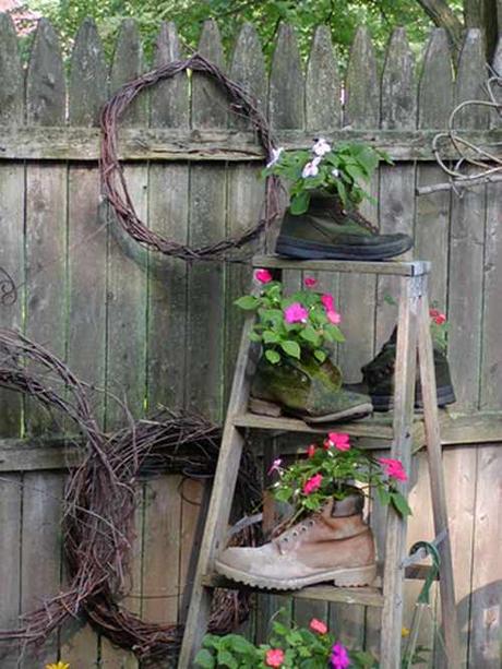 L'arte del riciclo: arredare un giardino in stile shabby chic!  