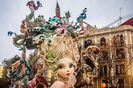 rappresentazione di Venezia nella festa de Las Fallas di Valencia 2015