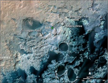 Curiosity marca i 10 km di odometria totale e si lascia alle spalle Parhump Hills