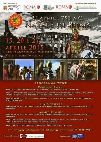 19-21 aprile “Natale di Roma” 2015