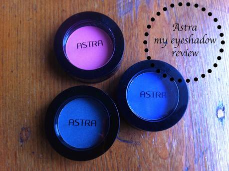 ASTRA my eyeshadow review