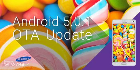 Android 5.0.1 Lollipop è stato rilasciato anche su Samsung Galaxy Note 4 brand H3G