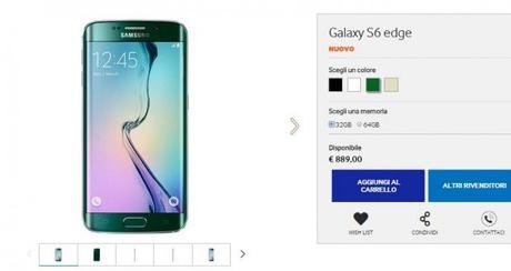 Samsung Galaxy S6 edge verde
