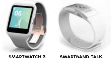 Sony SmartWatch 3 e SmartBand Talk