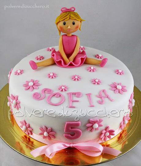 Torta decorata per una bimba che sogna di fare la ballerina