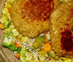 Burger di Farro e Fagioli ricettevegan.org - burger di farro e fagioli