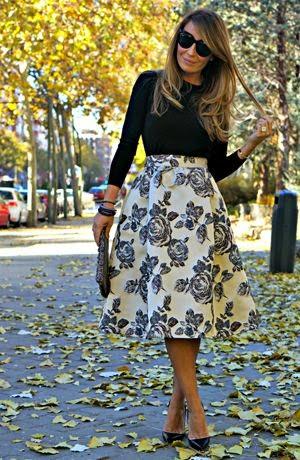 MIDI SKIRT # 3 - FLOWERS