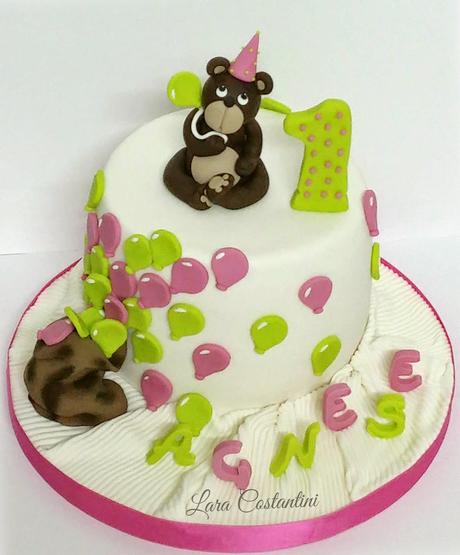 IL PRIMO COMPLEANNO DI AGNESE!!! FIRST BIRTHDAY!!! TEDDY BEAR CAKE!!