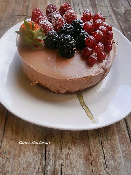 Cheesecake alla Nutella e Frutti di Bosco