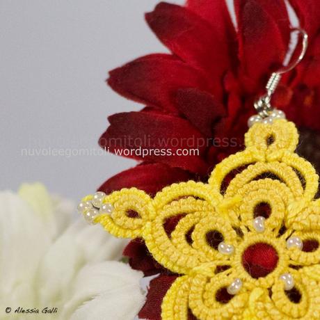 Orecchini e …. una puntina di giallo Orecchini e …. una puntina di giallo