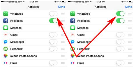 Come condividere foto su WhatsApp per iOS 8 dal Rullino Fotografico di iPhone